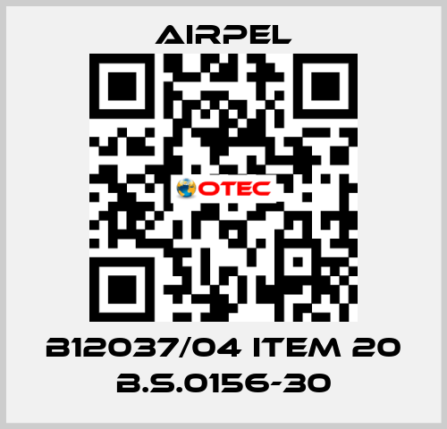 B12037/04 ITEM 20 B.S.0156-30 Airpel