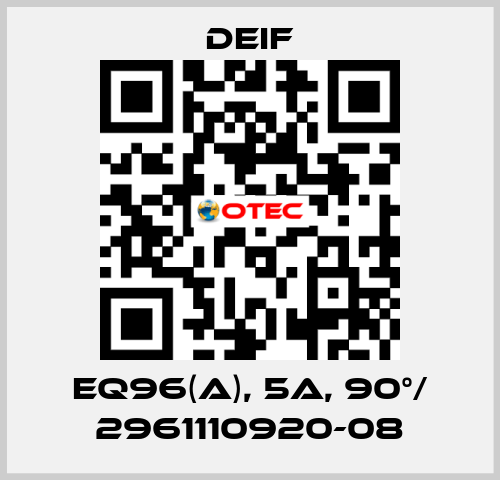 EQ96(A), 5A, 90°/ 2961110920-08 Deif
