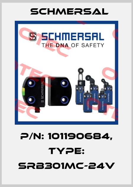 P/N: 101190684, Type: SRB301MC-24V Schmersal