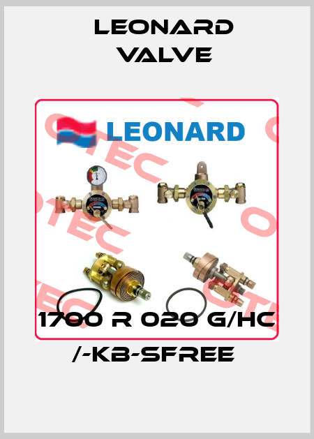 1700 R 020 G/HC /-KB-SFREE  LEONARD VALVE