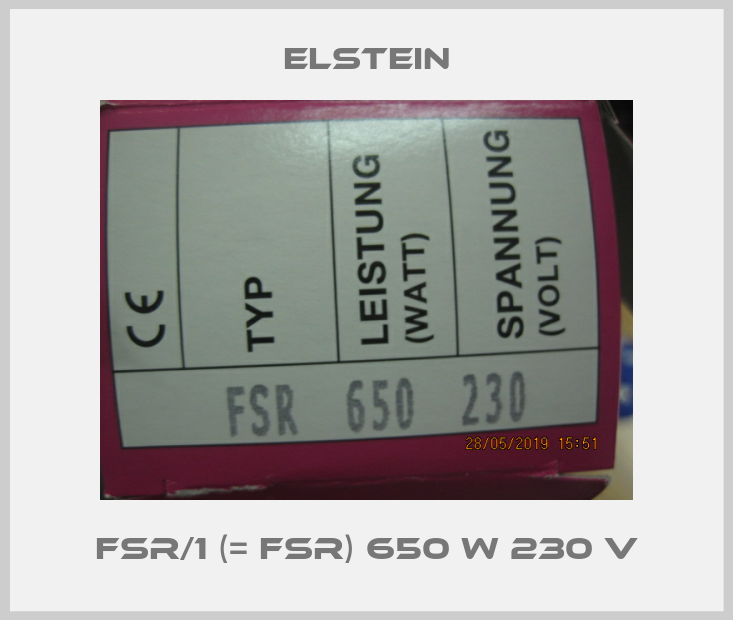 FSR/1 (= FSR) 650 W 230 V-big