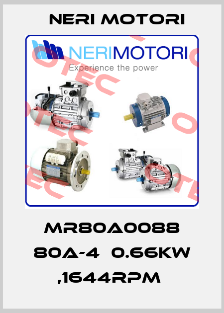 MR80A0088 80A-4  0.66KW ,1644RPM  Neri Motori