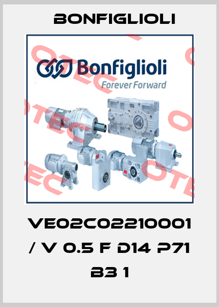 VE02C02210001 / V 0.5 F D14 P71 B3 1 Bonfiglioli
