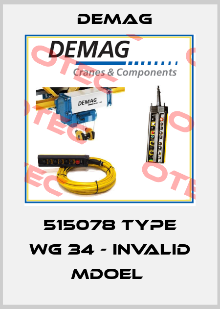 515078 Type WG 34 - invalid mdoel  Demag