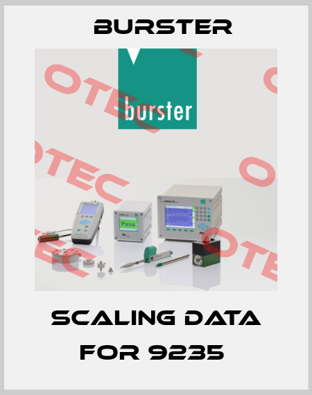 scaling data for 9235  Burster