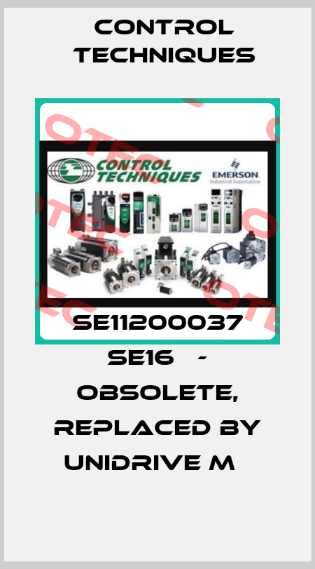 SE11200037 SE16Т - obsolete, replaced by Unidrive M   Control Techniques