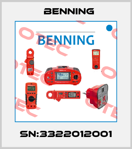 SN:3322012001 Benning