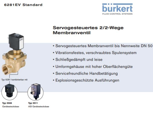 2/2-Wege-Magnetventil Typ:6281 -big