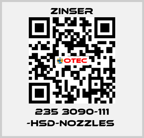 235 3090-111 -HSD-nozzles  Zinser