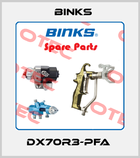 DX70R3-PFA  Binks