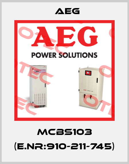 MCBS103 (E.NR:910-211-745) AEG