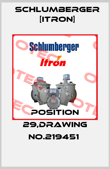 position 29,drawing No.219451  Schlumberger [Itron]
