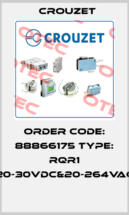 Order code: 88866175 Type: RQR1 20-30VDC&20-264VAC  Crouzet