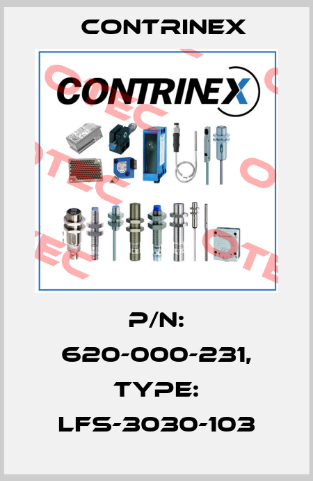p/n: 620-000-231, Type: LFS-3030-103 Contrinex