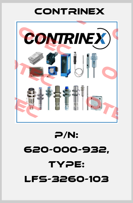 p/n: 620-000-932, Type: LFS-3260-103 Contrinex