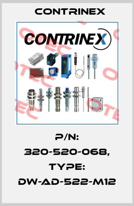 p/n: 320-520-068, Type: DW-AD-522-M12 Contrinex