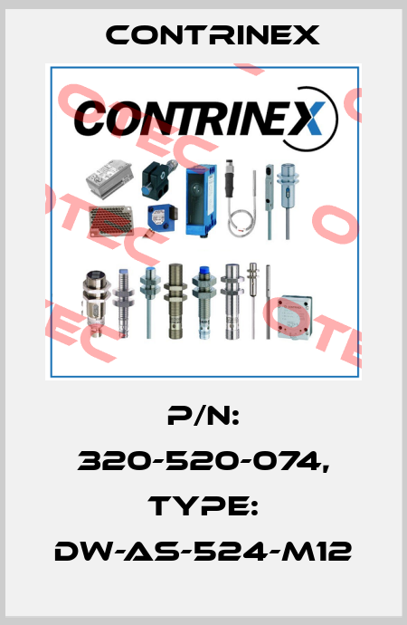 p/n: 320-520-074, Type: DW-AS-524-M12 Contrinex