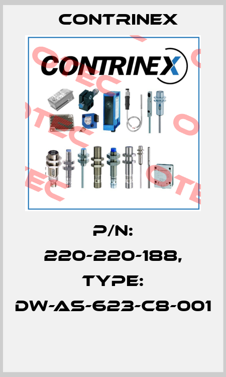 P/N: 220-220-188, Type: DW-AS-623-C8-001  Contrinex