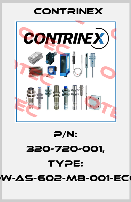 p/n: 320-720-001, Type: DW-AS-602-M8-001-ECO Contrinex