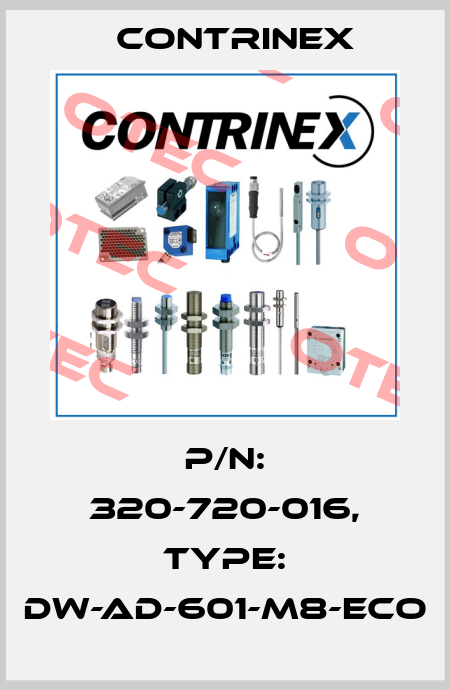 p/n: 320-720-016, Type: DW-AD-601-M8-ECO Contrinex
