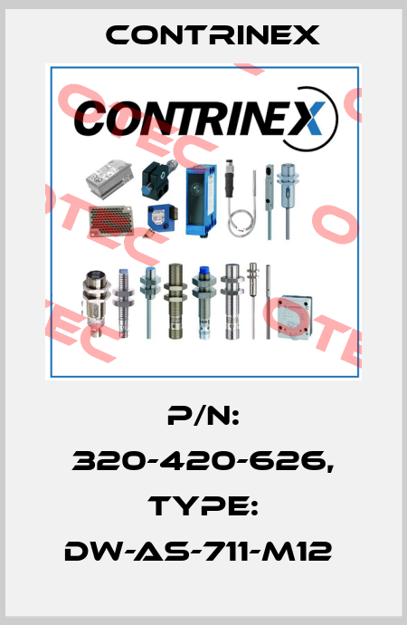 P/N: 320-420-626, Type: DW-AS-711-M12  Contrinex