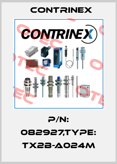 P/N: 082927,Type: TX2B-A024M Contrinex