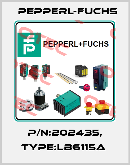 P/N:202435, Type:LB6115A  Pepperl-Fuchs