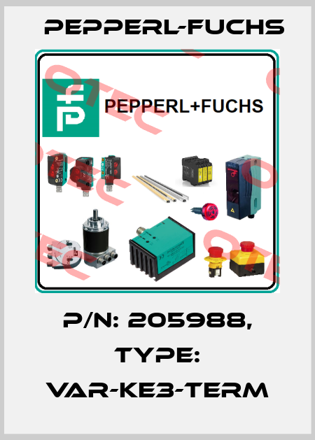 p/n: 205988, Type: VAR-KE3-TERM Pepperl-Fuchs