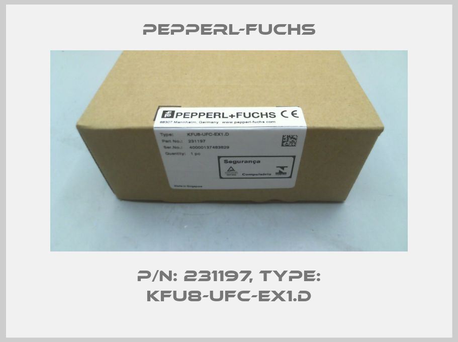 p/n: 231197, Type: KFU8-UFC-EX1.D-big