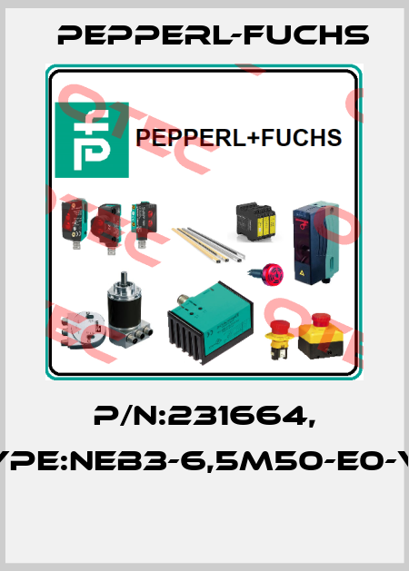 P/N:231664, Type:NEB3-6,5M50-E0-V3  Pepperl-Fuchs