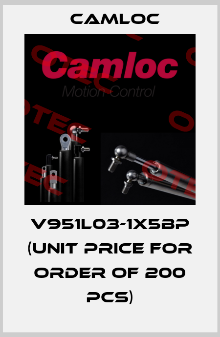 V951L03-1X5BP (unit price for order of 200 pcs) Camloc