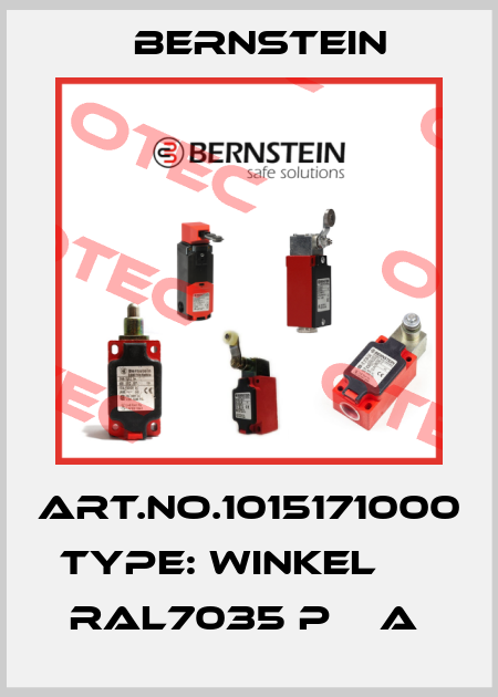 Art.No.1015171000 Type: WINKEL          RAL7035 P    A  Bernstein