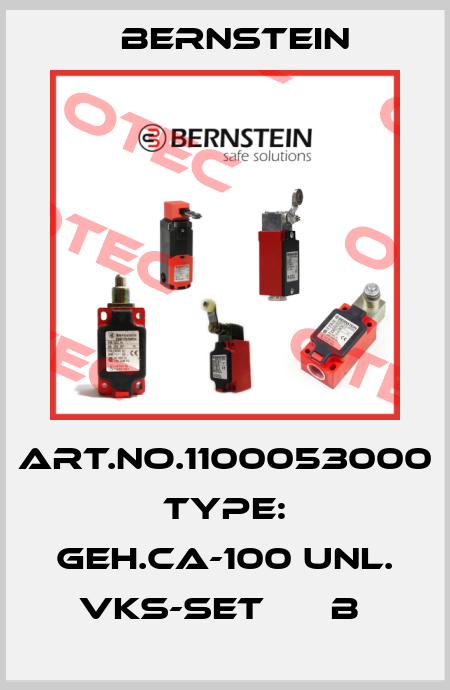 Art.No.1100053000 Type: GEH.CA-100 UNL. VKS-SET      B  Bernstein