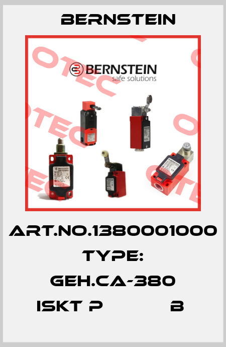 Art.No.1380001000 Type: GEH.CA-380 ISKT P            B  Bernstein