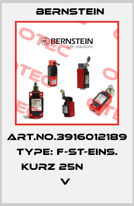 Art.No.3916012189 Type: F-ST-EINS. KURZ 25N          V  Bernstein