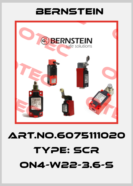 Art.No.6075111020 Type: SCR ON4-W22-3.6-S Bernstein