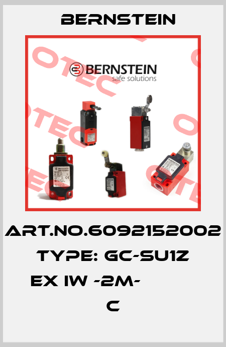 Art.No.6092152002 Type: GC-SU1Z EX IW -2M-           C Bernstein