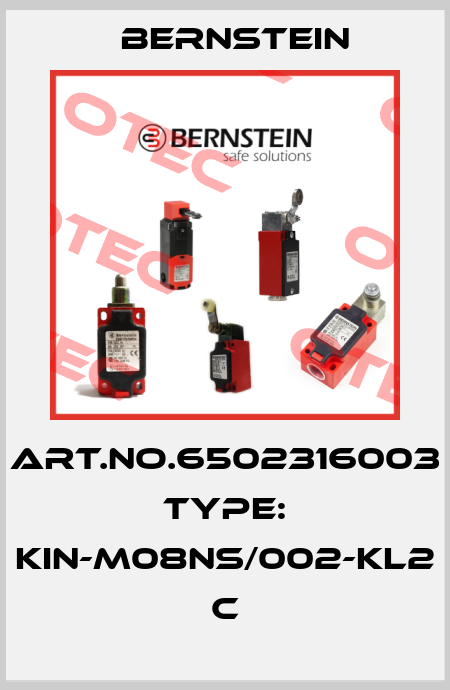 Art.No.6502316003 Type: KIN-M08NS/002-KL2            C Bernstein