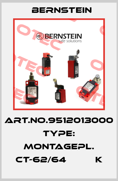 Art.No.9512013000 Type: MONTAGEPL. CT-62/64          K Bernstein