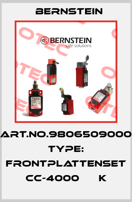 Art.No.9806509000 Type: FRONTPLATTENSET CC-4000      K Bernstein