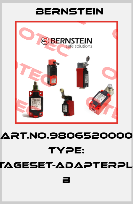 Art.No.9806520000 Type: MONTAGESET-ADAPTERPLATTE     B Bernstein