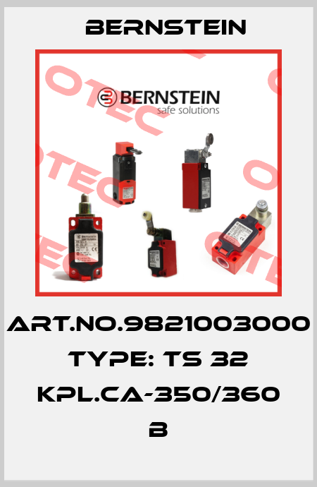 Art.No.9821003000 Type: TS 32 KPL.CA-350/360         B Bernstein