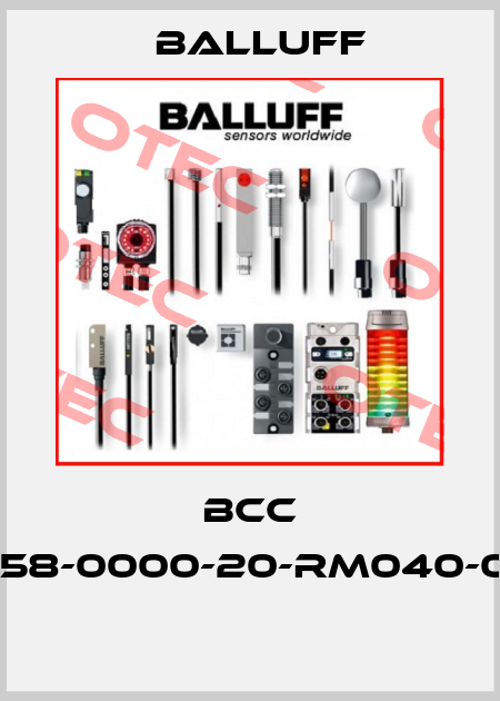 BCC A458-0000-20-RM040-003  Balluff