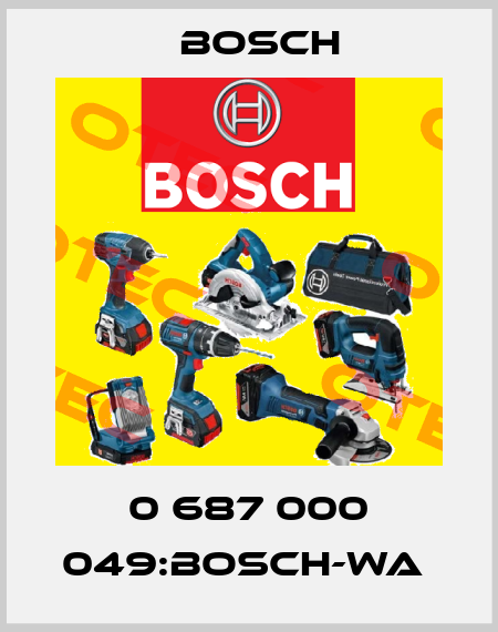 0 687 000 049:BOSCH-WA  Bosch
