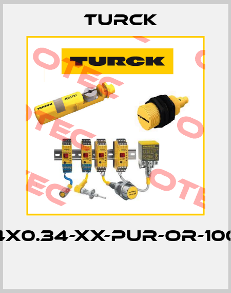 CABLE4X0.34-XX-PUR-OR-100M/TXO  Turck
