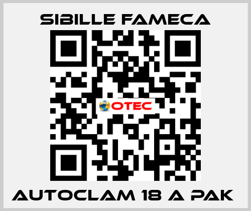 Autoclam 18 A PAK  Sibille Fameca