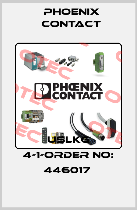 USLKG 4-1-ORDER NO: 446017  Phoenix Contact