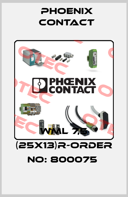 WML 7,5 (25X13)R-ORDER NO: 800075  Phoenix Contact