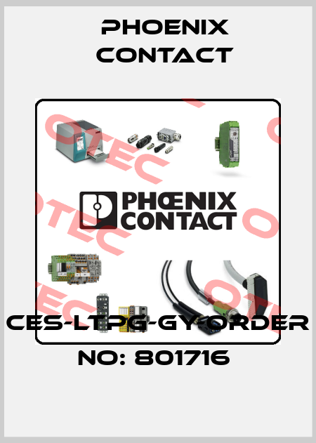 CES-LTPG-GY-ORDER NO: 801716  Phoenix Contact