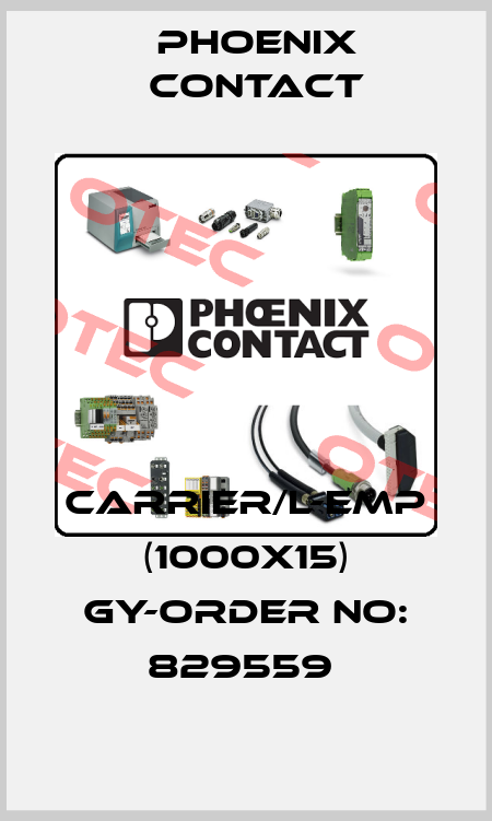 CARRIER/L-EMP (1000X15) GY-ORDER NO: 829559  Phoenix Contact